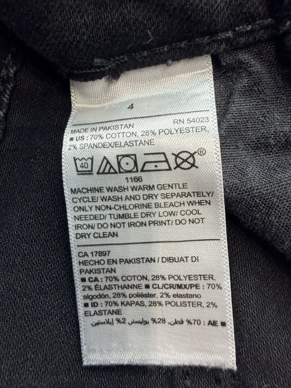 Old Navy Power Slim Straight Jeans Womens Size 4 Mid Rise Black Stretch Denim - Picture 13 of 13